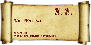 Már Mónika névjegykártya