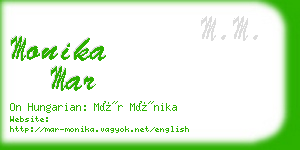 monika mar business card